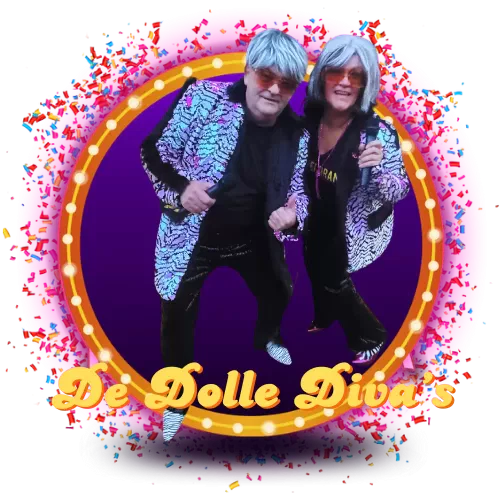 Feestduo, feest duo, zanger boeken, De Dolle Diva's, entertainment op een feest, galerij