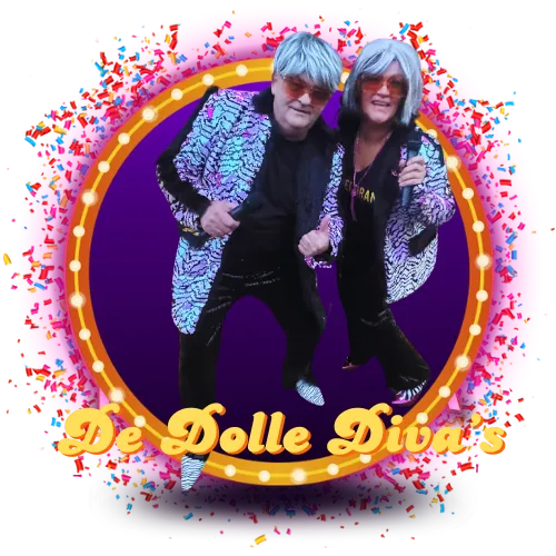 Feestduo, feest duo, zanger boeken, De Dolle Diva's, entertainment op een feest, galerij
